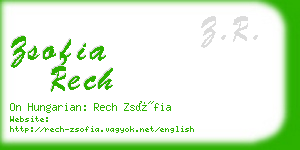 zsofia rech business card